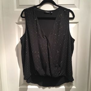 Apt. 9 Black studded tank SzXL